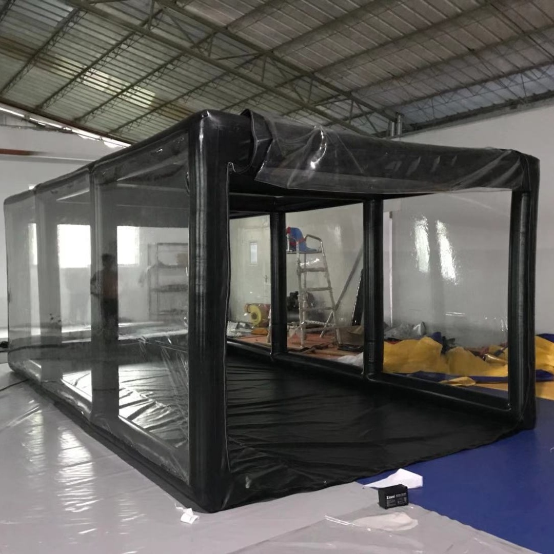 Waterproof inflatable show car garage, inflatable display car cover, Inflatable clear car garage capsule tent