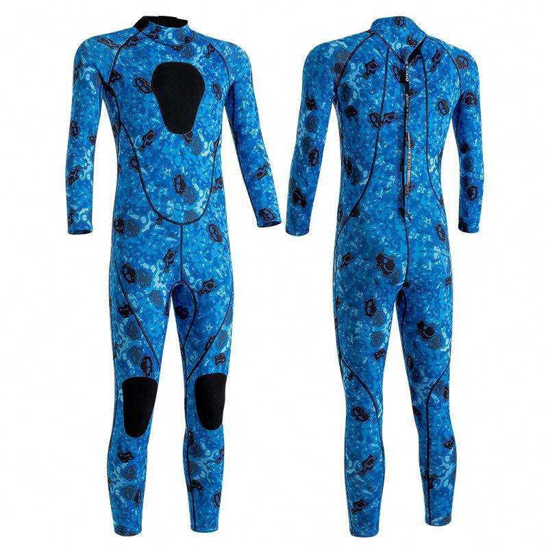 Custom Logo 3mm Neoprene Winter Thermal Full Body Wetsuit 4XL Plus Size for Surfing Spearfishing Camo Non-Brand Diving Suit