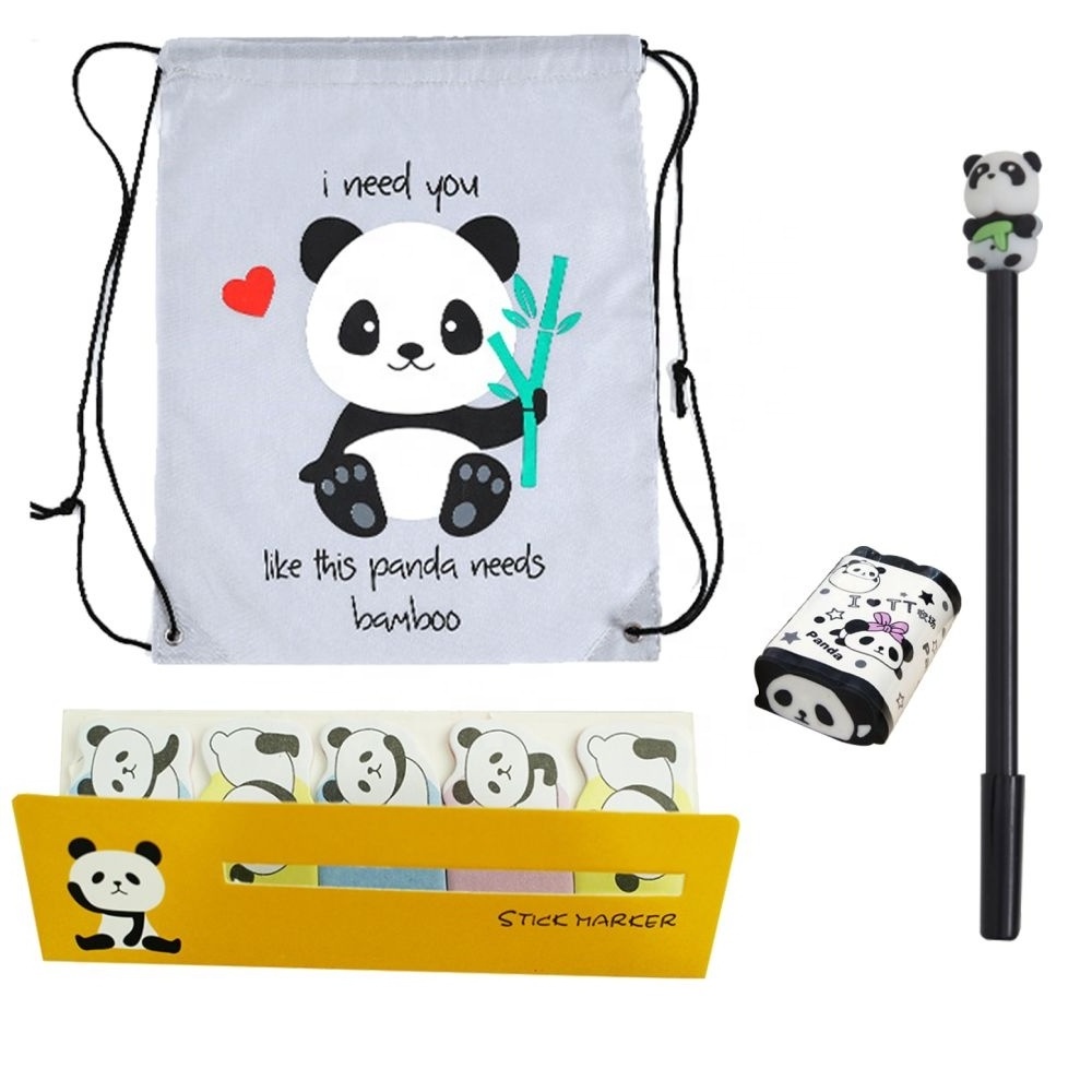 Popular school stationery set panda stationery gift