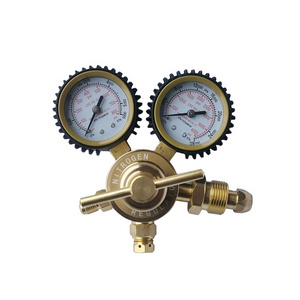 Full brass ultra high pressure gas nitrogen regulator with 180bar gauge