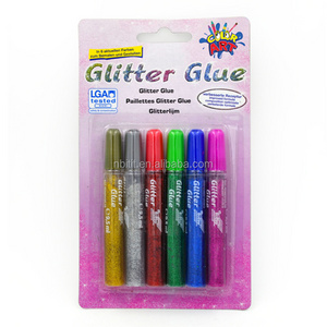 Top selling non-toxic washable colorful glitter glue for students