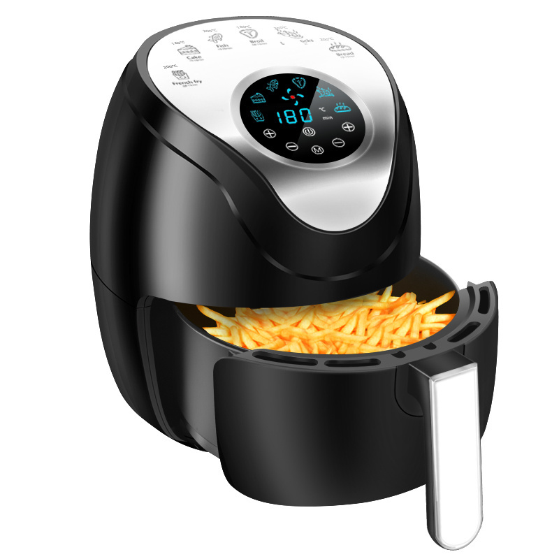 LCD Touch Screen No Oil 6.0L Air Fryers Smart Air Deep Fryers Wholesale Electric Digital Air Fryer pressure cooker