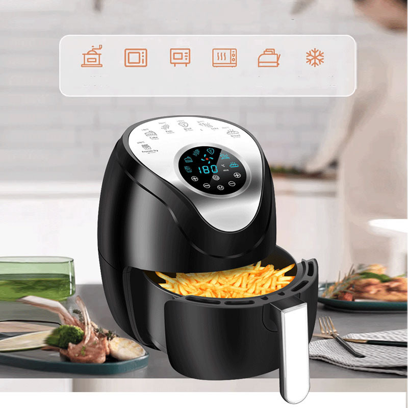 LCD Touch Screen No Oil 6.0L Air Fryers Smart Air Deep Fryers Wholesale Electric Digital Air Fryer pressure cooker