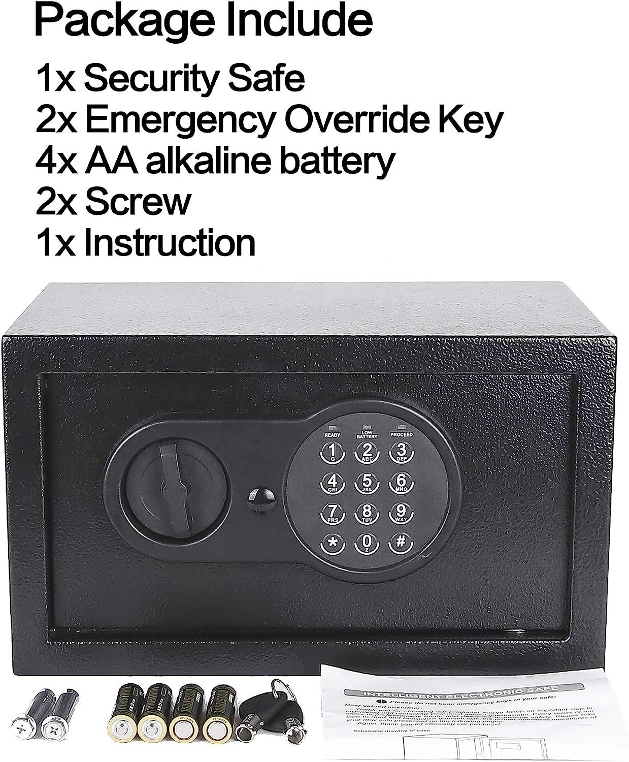 Hidden Luxury Money Gun Smart Locker Jewelry Safe Box