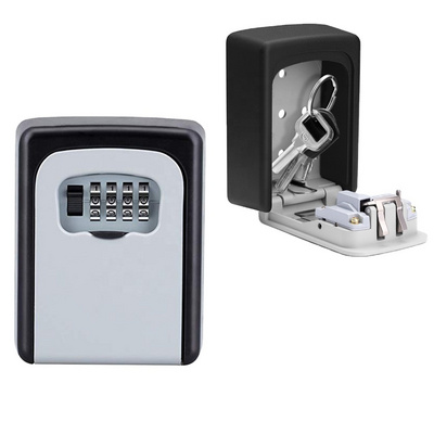 Top Security 4 Digit Combination Aluminum Alloy Safe Key Storage Lock Box