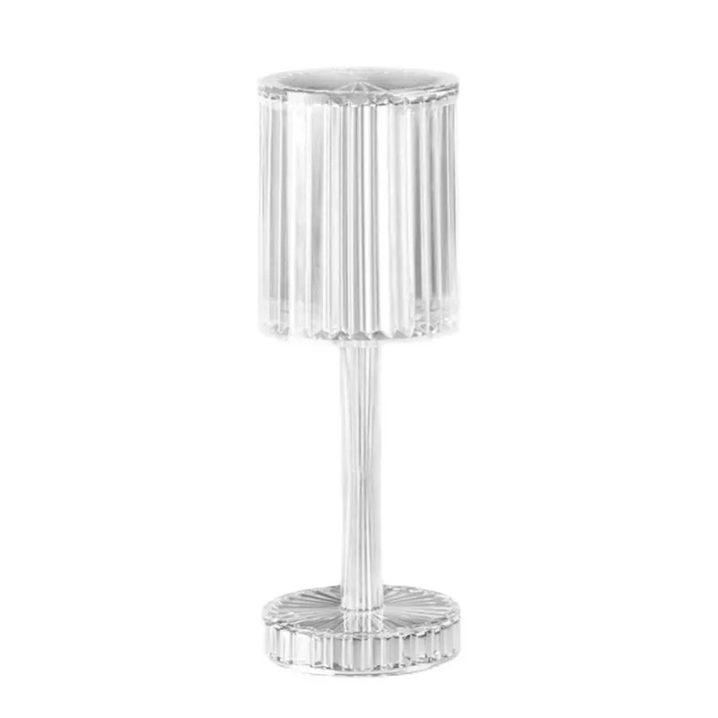 Touch Control LED Crystal Table Lamp 3D Creative Visual Rose LED Diamond Night Light For Bedroom Decoration