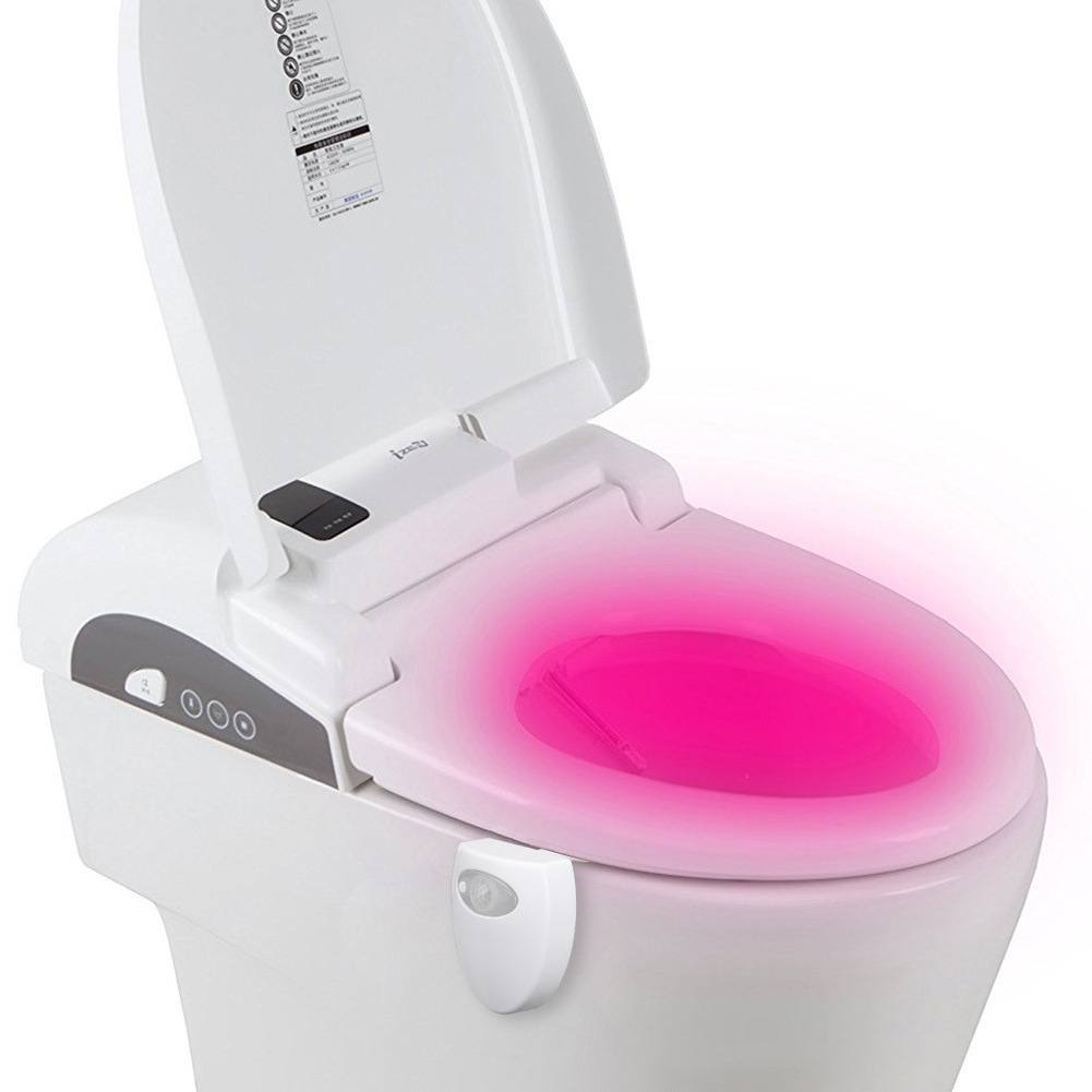 Smart PIR Toilet Seat Night Light 16 Colors Waterproof Backlight For Toilet Bowl LED Sensor Luminaria Lamp