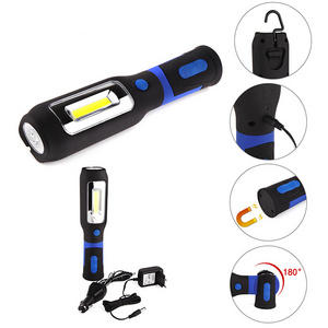 3W COB 240LM Super Bright Work Light With Hook Magnet Flashlight LED Working Light