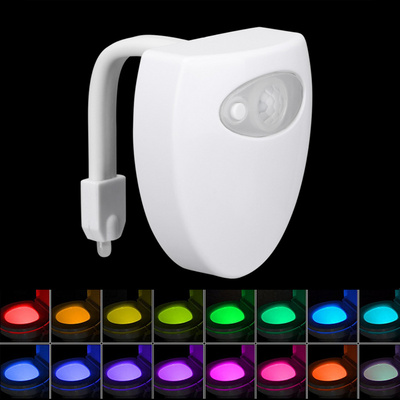 Smart PIR Toilet Seat Night Light 16 Colors Waterproof Backlight For Toilet Bowl LED Sensor Luminaria Lamp