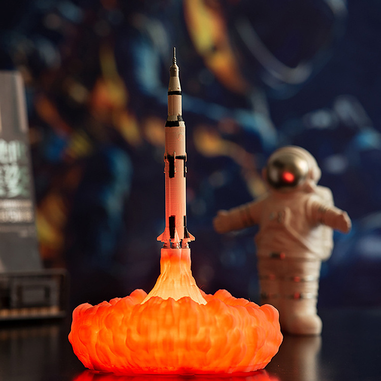 Night Light Space Shuttle Lamp 3D Print Rocket Lamp For Home