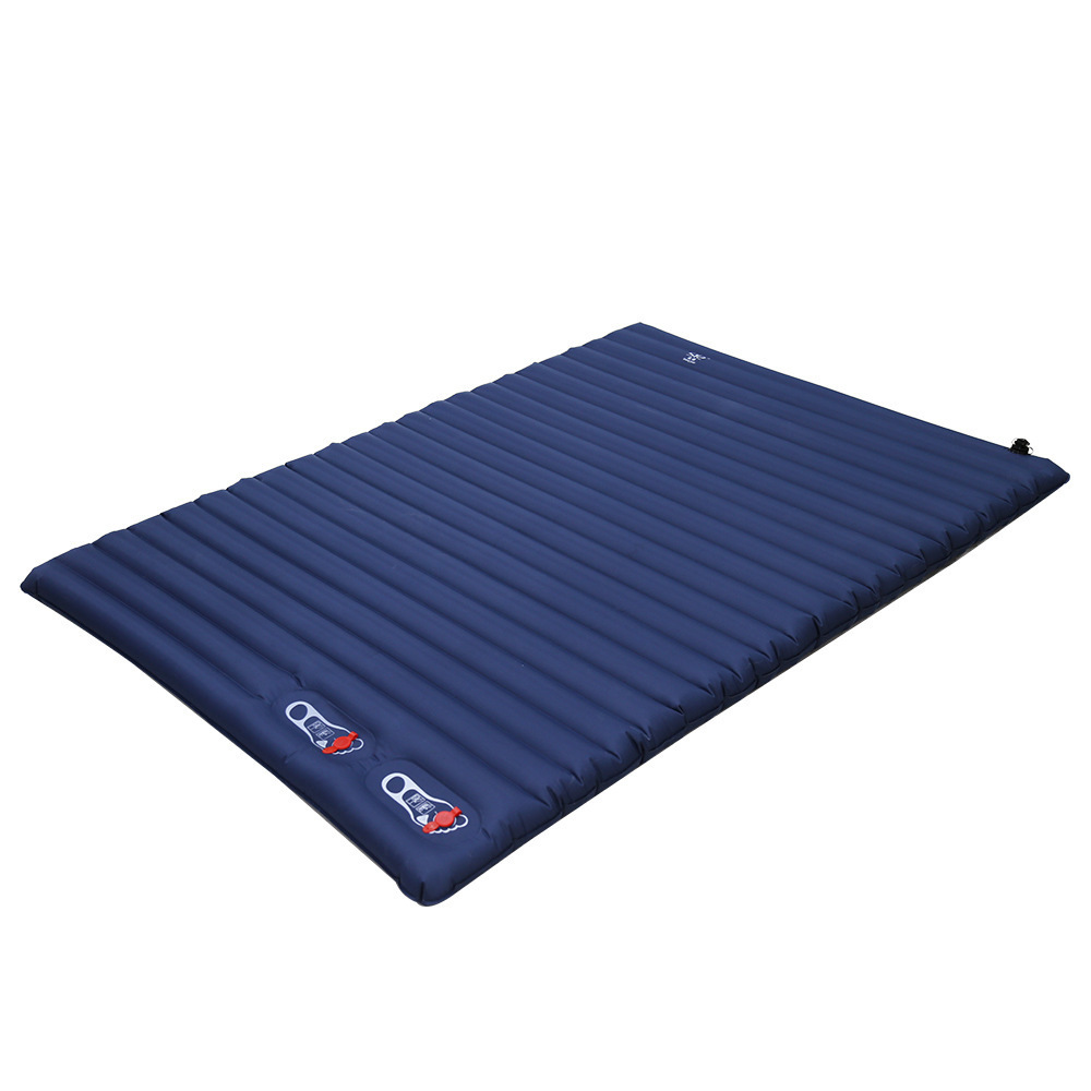 High Quality 1-2 Person Self Camping Inflating Foam Sleeping Mat with Pillow and Built-in Pump