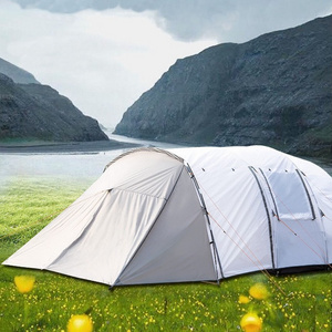 8 Person Family Two Rooms and One Hall Big Camping Glamping Tent with Portable with Carry Bag for Outdoor