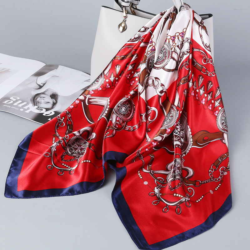 Factory Direct New Silk Scarf Female Mother Gauze Sunscreen Wild Scarf Summer Thin Long Shawl