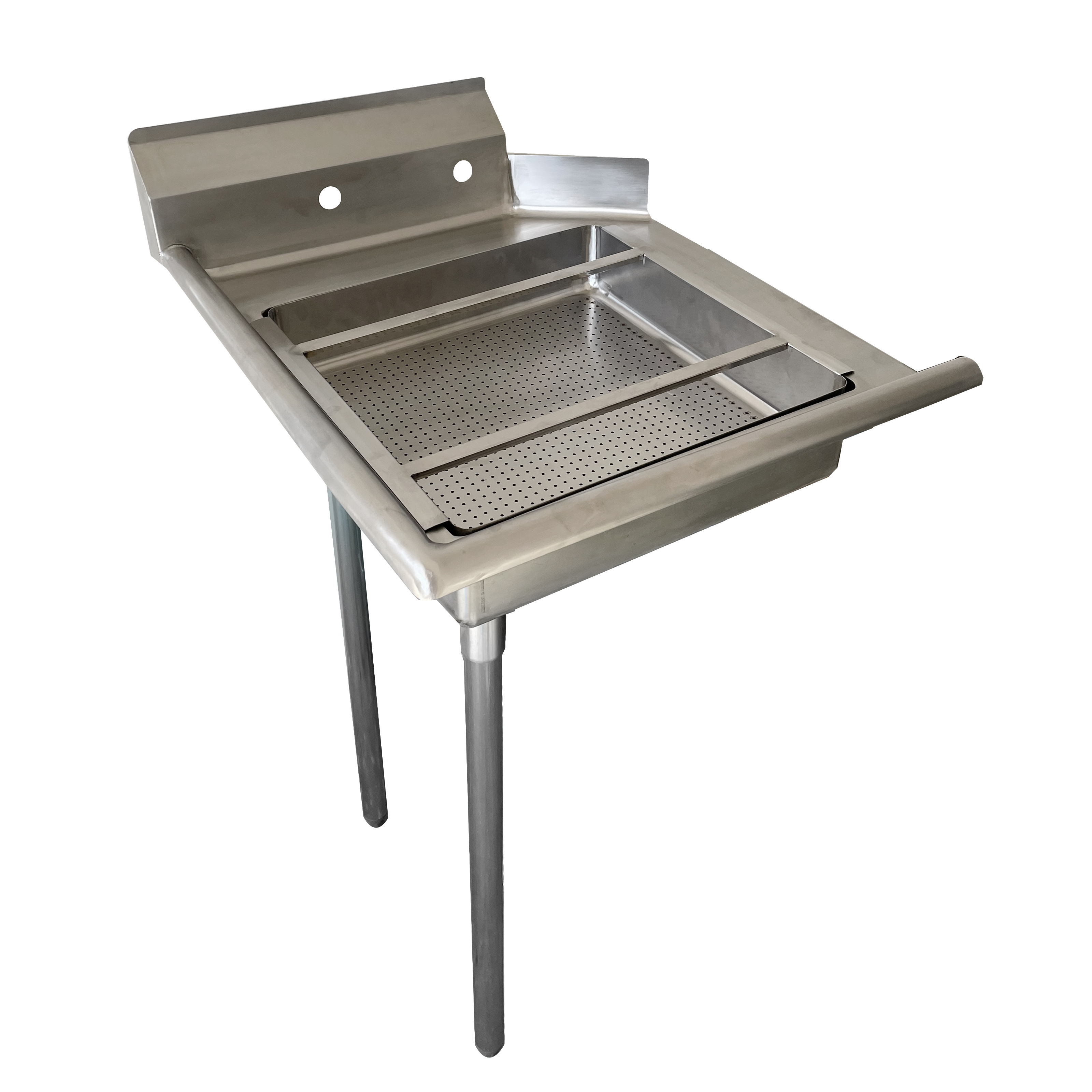 Jincheng Commercial workbench stainless steel kitchen table dishwasher Metal Dirty Dish Work bench