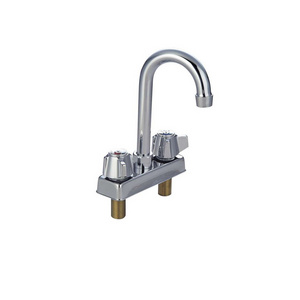 NSF kitchen sink tap Dual Handle cold/ hot water pull out faucet Deck-mounted with gooseneck spout kitchen faucet