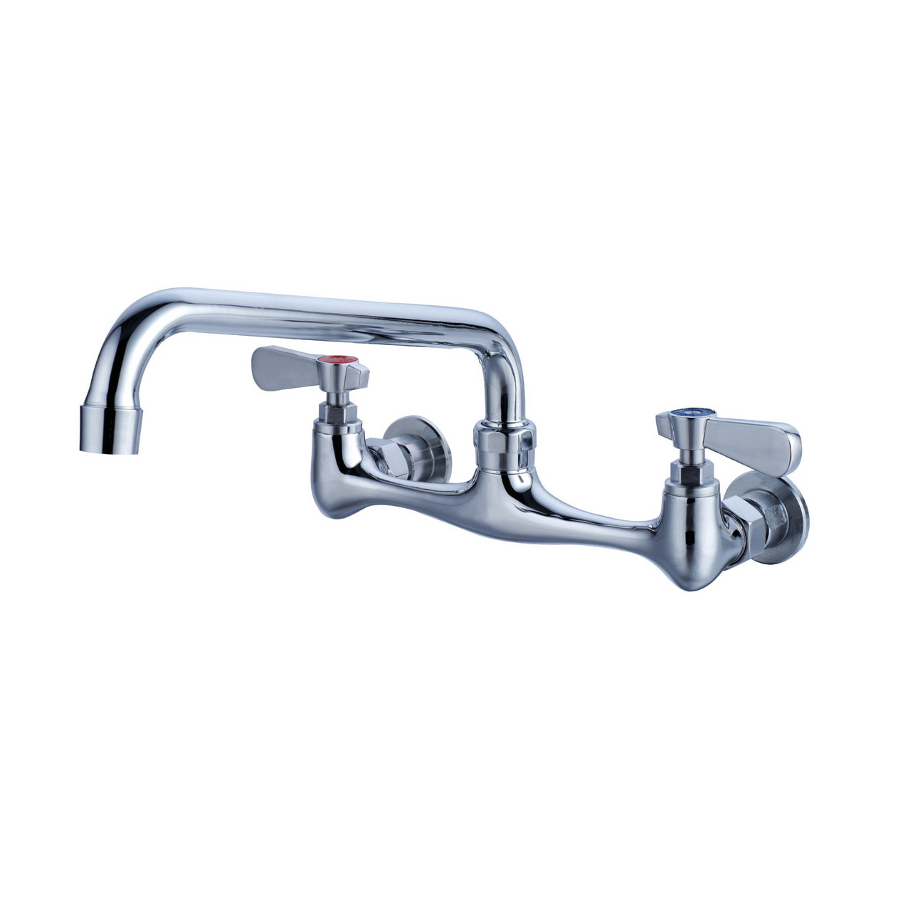 NSF kitchen sink tap Dual Handle cold/ hot water pull out faucet Deck-mounted with gooseneck spout kitchen faucet