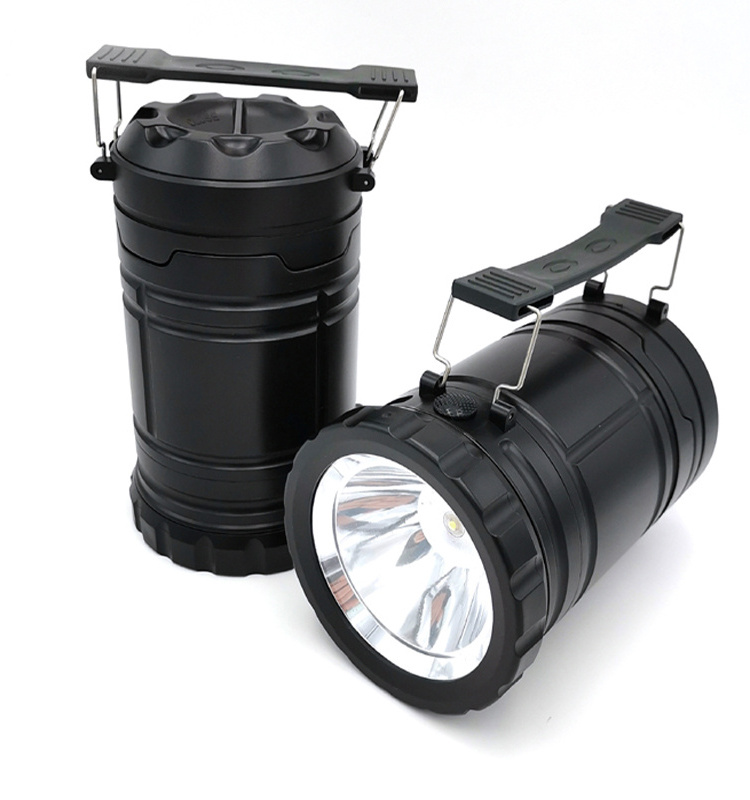 Dry Battery Powered Pop Up COB camping lantern LED Camping flashlight COB camping light