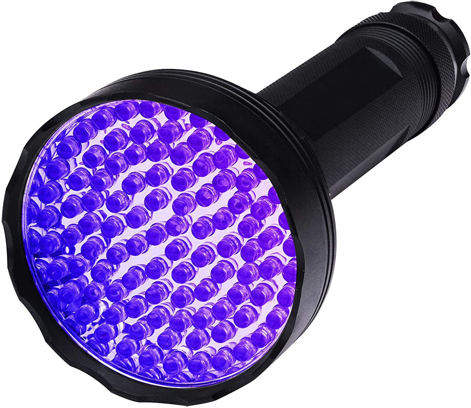 NEW Hot selling Aluminium 365nm 395nm UV Wand Black Light Flashlight 100 LED Blacklight 100 LED UV flashlight