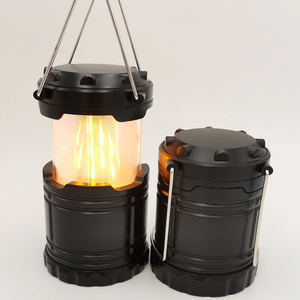 Portable LED Flame Camping Lantern Flashlights