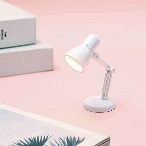 LED Folding Desk Lamp Creative Mini Children's Warm Color Eye Protection Student Reading Light Portable Clip Small Night Light