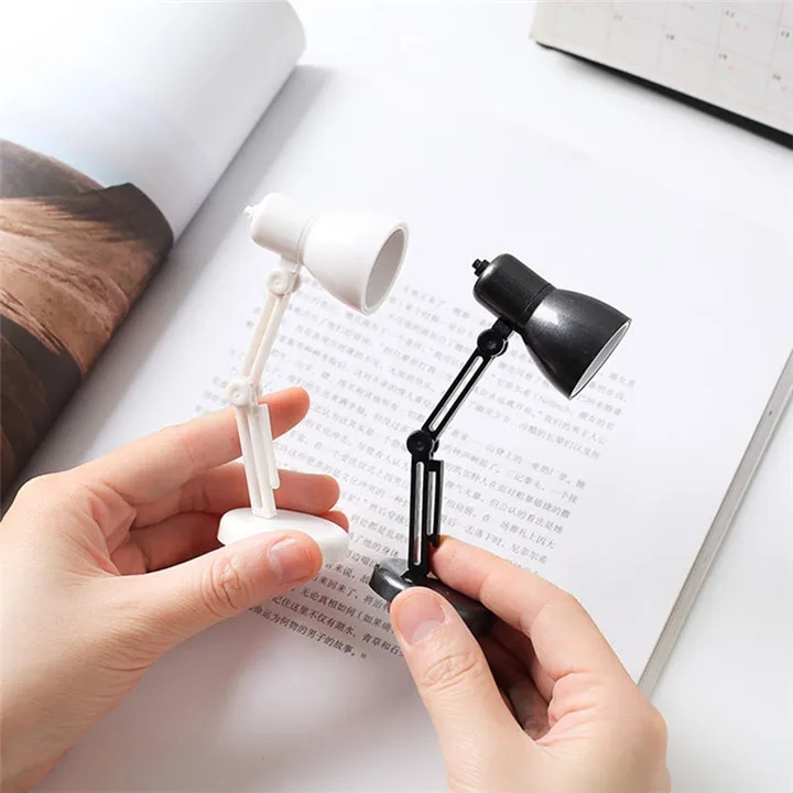 LED Mini Table Lamp Fold-able Night Reading Book Lamps for Home Room Travel Portable Eye Protections Lights