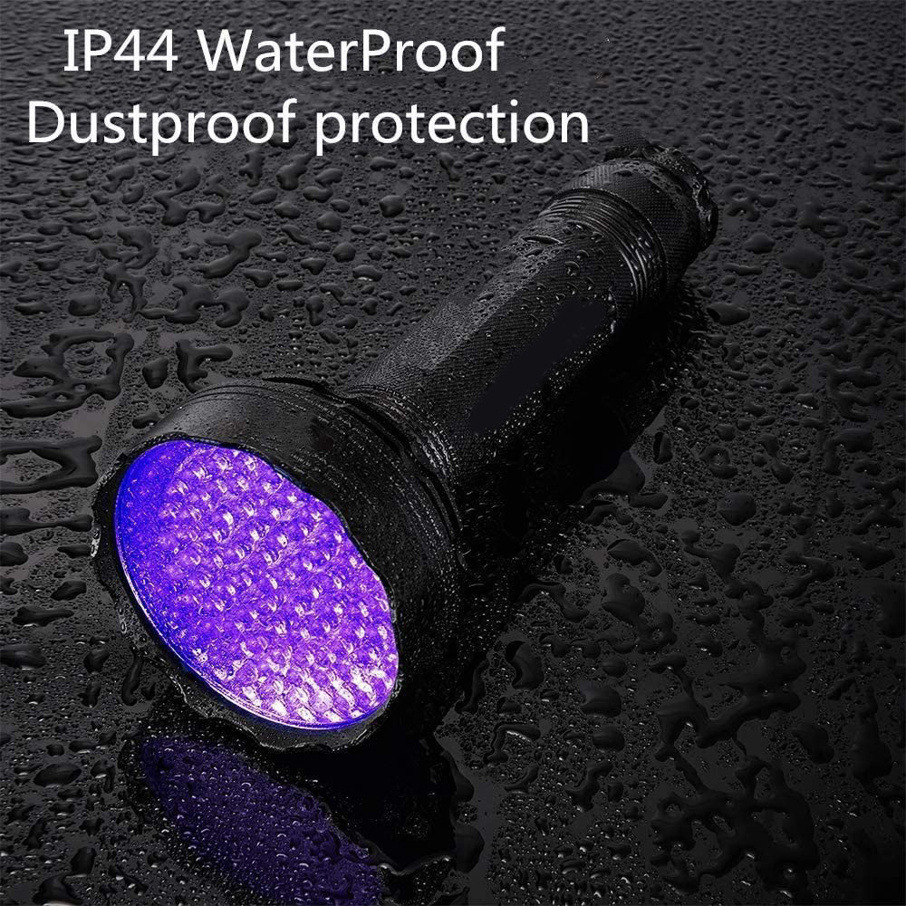 18watt Aluminium Ultraviolet Detector 395nm Blacklight Purple Light 100 LED UV Flashlight 100 LED UV Torch