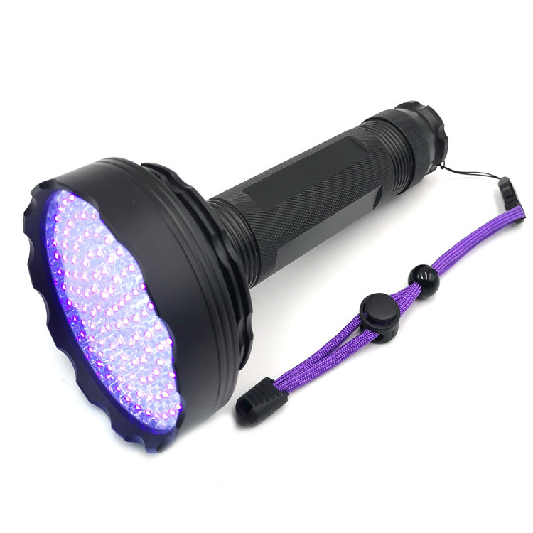 New Arrival Aluminium Black Light 395nm UV Wand 128 Led Scorpion UV Led Torch Handheld UV Flashlight