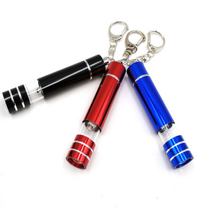 Best Aluminium promotion small mini keyring torch telescopic led keychain flashlight