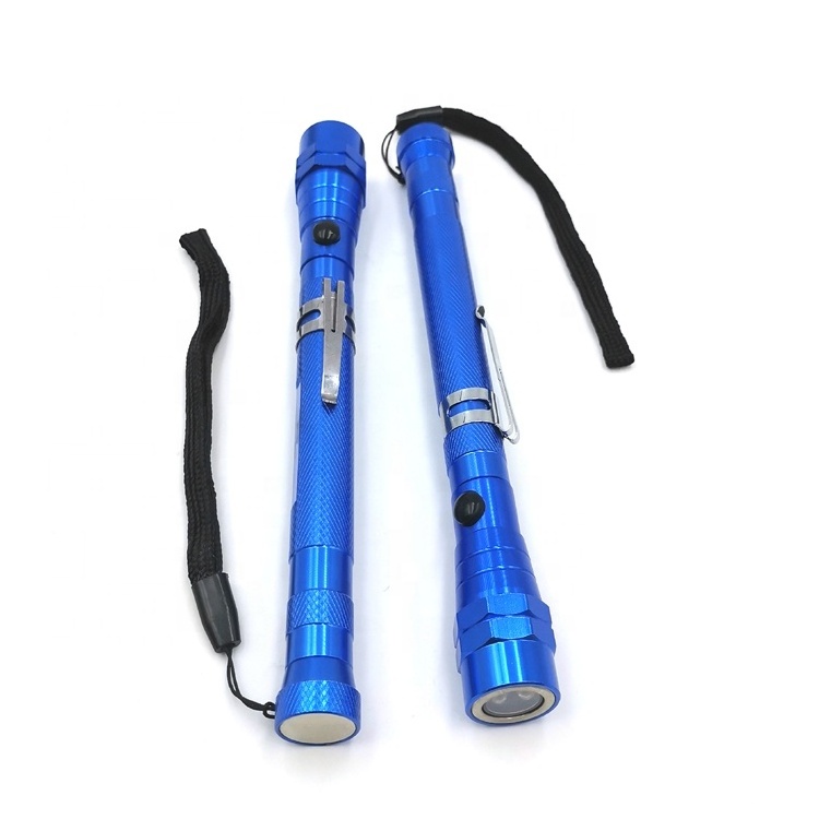 Strong Magnetic Pick Up Tool Lamp Light Flexible Magnet Flashlight 360 Degree Flexible Head 3led Magnetic Telescopic Flashlight