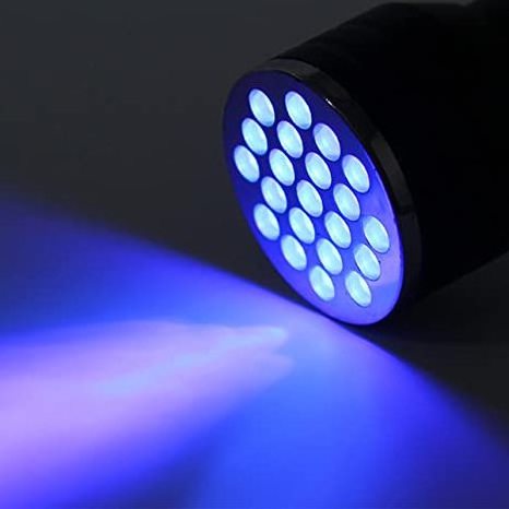 UV 21 LED Flashlight Mini Blacklight Aluminum Torch Light Lamp Detector for Dogs Pet Stains Bed Bugs Scorpions UV Flashlight