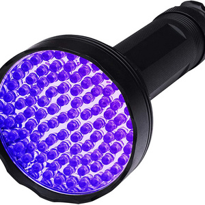 18watt Aluminium Ultraviolet Detector 395nm Blacklight Purple Light 100 LED UV Flashlight 100 LED UV Torch