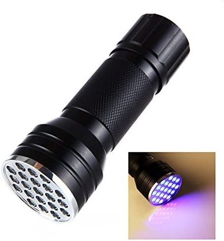 Hot Selling Ultra Violet 21 LED UV Flashlight Black Light Pet Urine Odor Stain Detector 395nm UV Flashlight