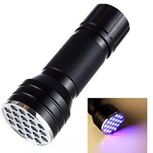 Hot Selling Ultra Violet 21 LED UV Flashlight Black Light Pet Urine Odor Stain Detector 395nm UV Flashlight