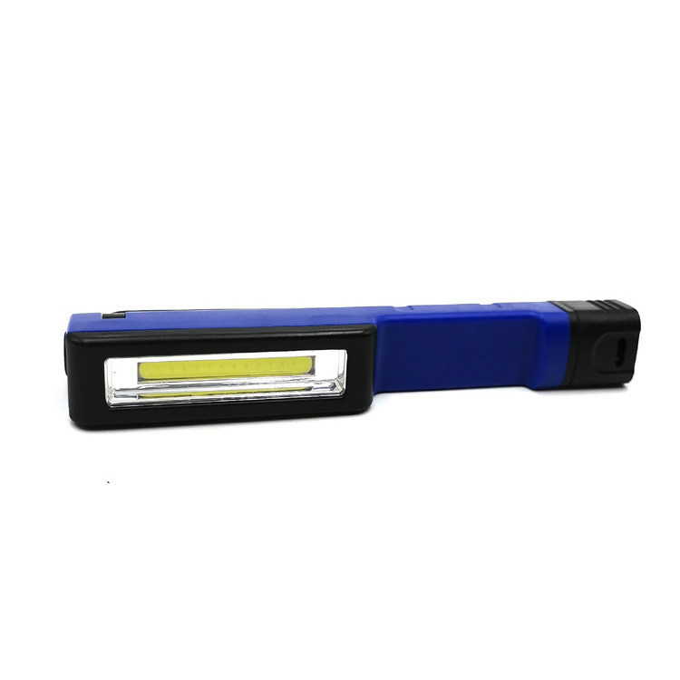 Plastic magnetic COB LED pen clip flashlight