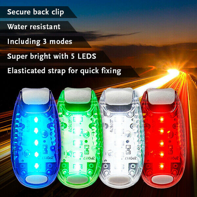 Amazing LED 6 Modes Strobe Lights Running Night Clip On running Safety Light Jogging Light