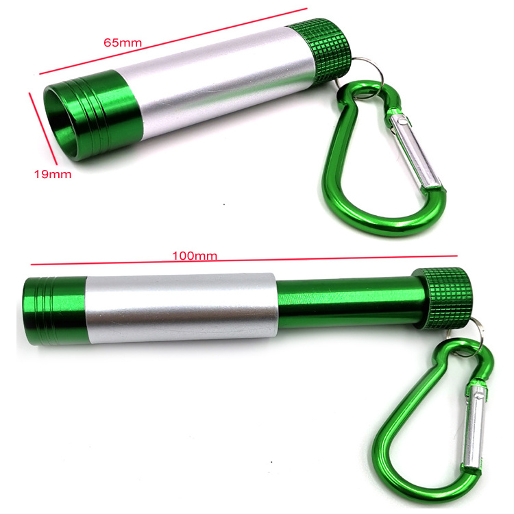 Promotional Keychain Flashlight Keyring Mini Torch Zoomable Pocket Led Keychain Flashlight for Camping