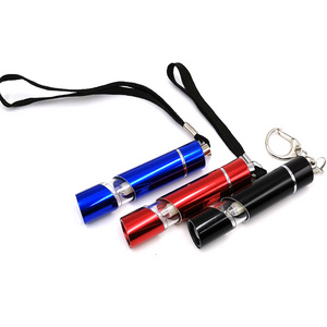 Best promotion small mini keyring torch telescopic tiny pocket flashlight