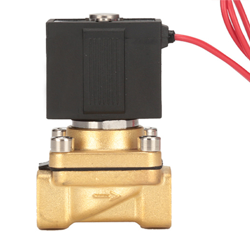 VX2120-06 1/8'' 2/2 Way Normally Closed Direct Acting Brass Solenoid Valve For Water Gas Air 12VDC 24VDC 110VAC 220VAC