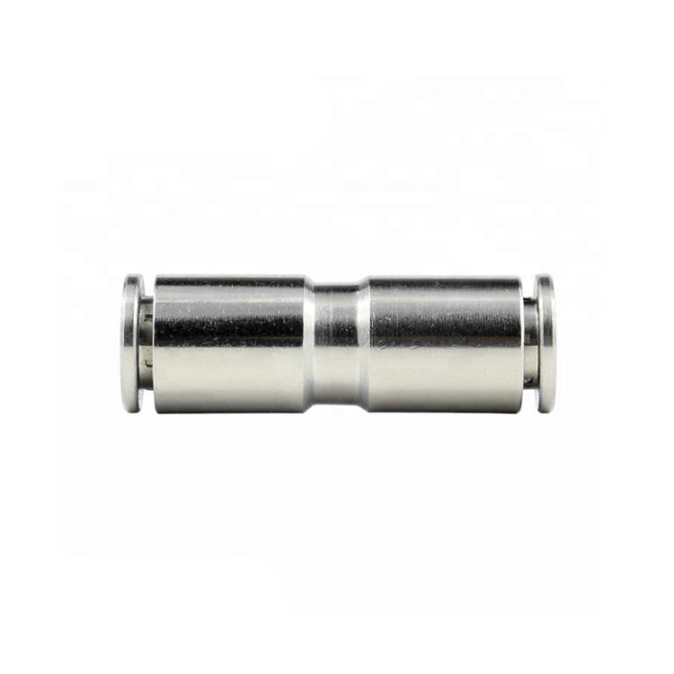 PU Series  4 6 8 10 12 14 16 MM OD Hose Pipe Straight Push in Brass Fitting Pneumatic Push to Connector Air Tube Quick Fitting