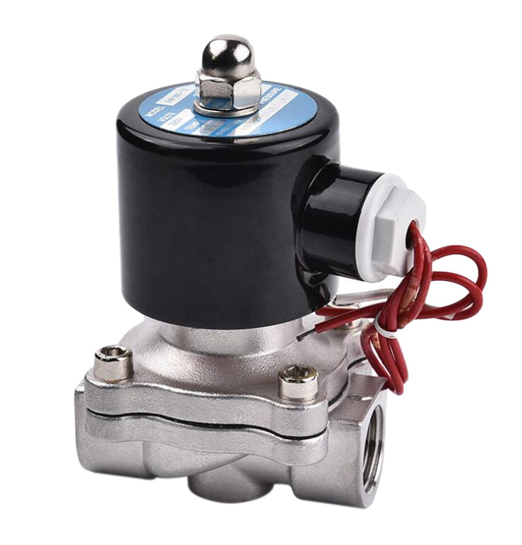 2S160-15 DC12V AC220V Stainless Steel Water Gas Solenoid Valve Direct-acting 2/2 Way Normal Closed Mini Solenoid Valve