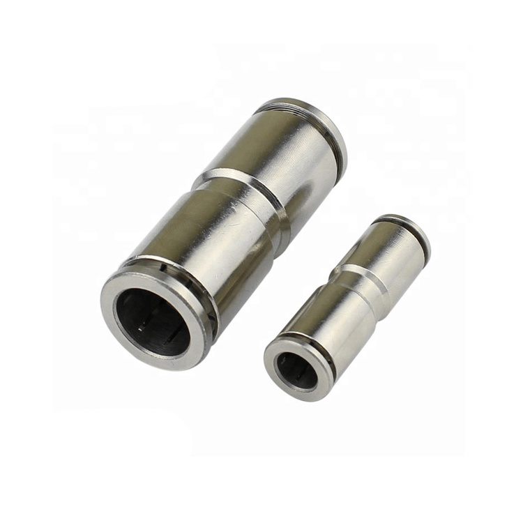 PU Series  4 6 8 10 12 14 16 MM OD Hose Pipe Straight Push in Brass Fitting Pneumatic Push to Connector Air Tube Quick Fitting