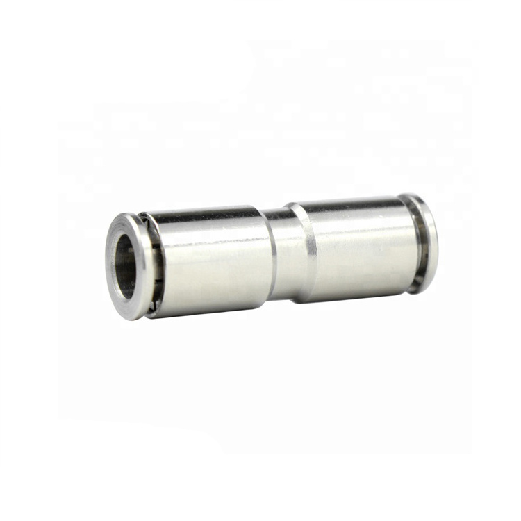 PU Series  4 6 8 10 12 14 16 MM OD Hose Pipe Straight Push in Brass Fitting Pneumatic Push to Connector Air Tube Quick Fitting