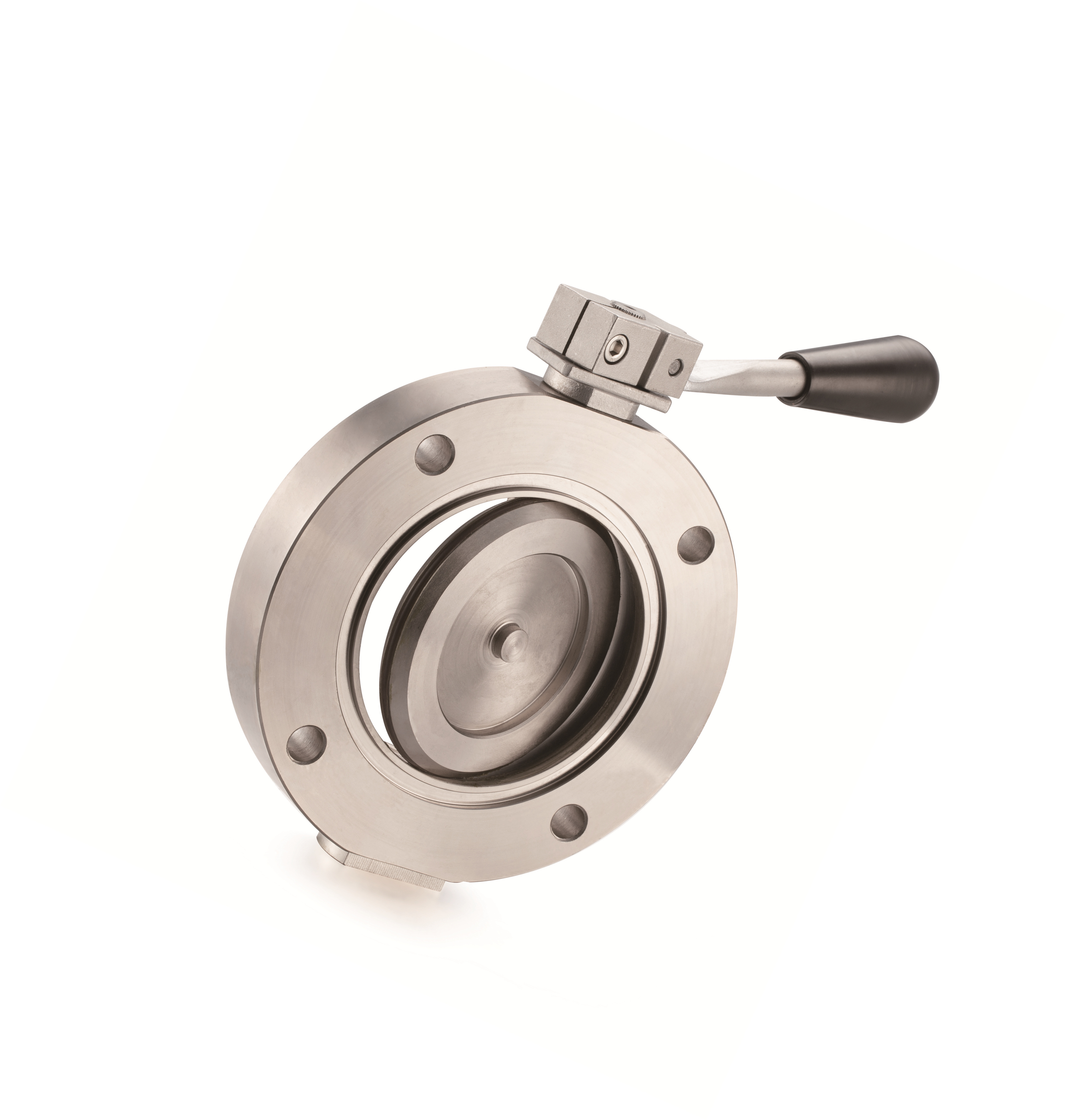 Stainless steel GI-150 Manual Vacuum control butterfly valve High Quality various sizes Used in vacuum chamber