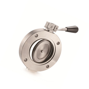 Stainless steel GI-150 Manual Vacuum control butterfly valve High Quality various sizes Used in vacuum chamber