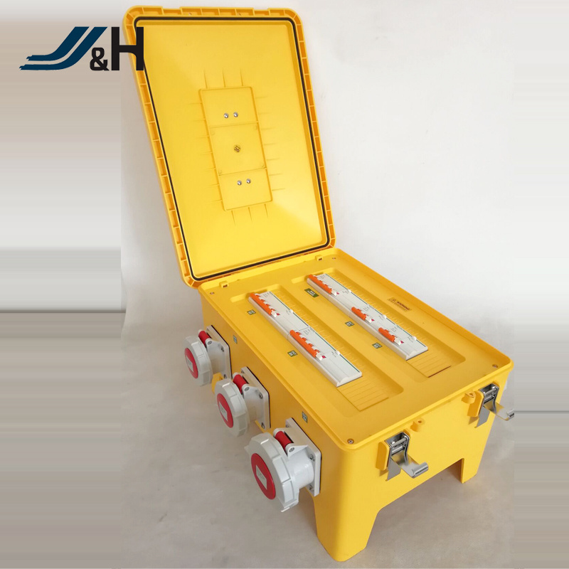 63A three phase stackable Portable power distribution box