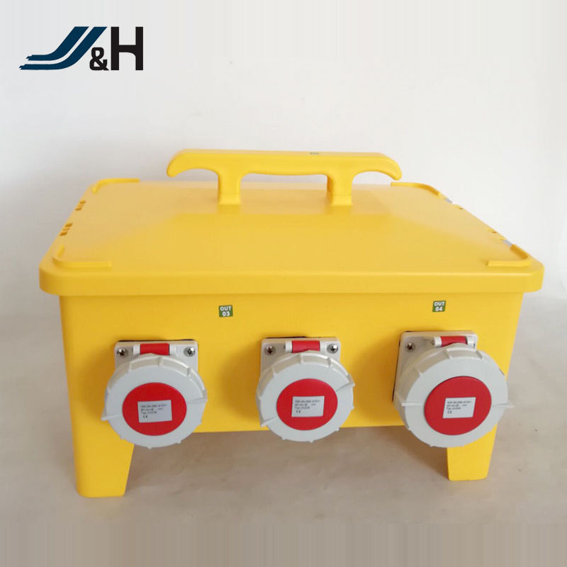 63A three phase stackable Portable power distribution box