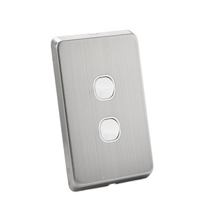 Australian Standard Vertical slimline style 2 gang 2 way wall switch