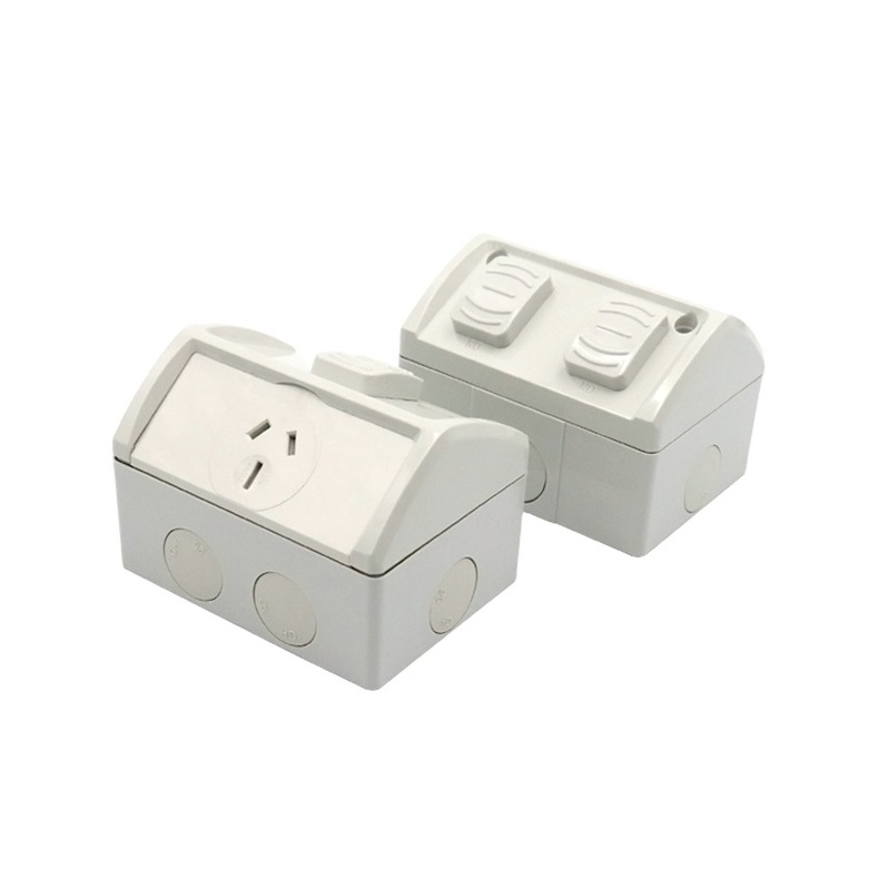 China made JH Weatherproof Powerpoint Outdoor Switch And Socket Electrical Outdoor Weatherproof Switch Outlet