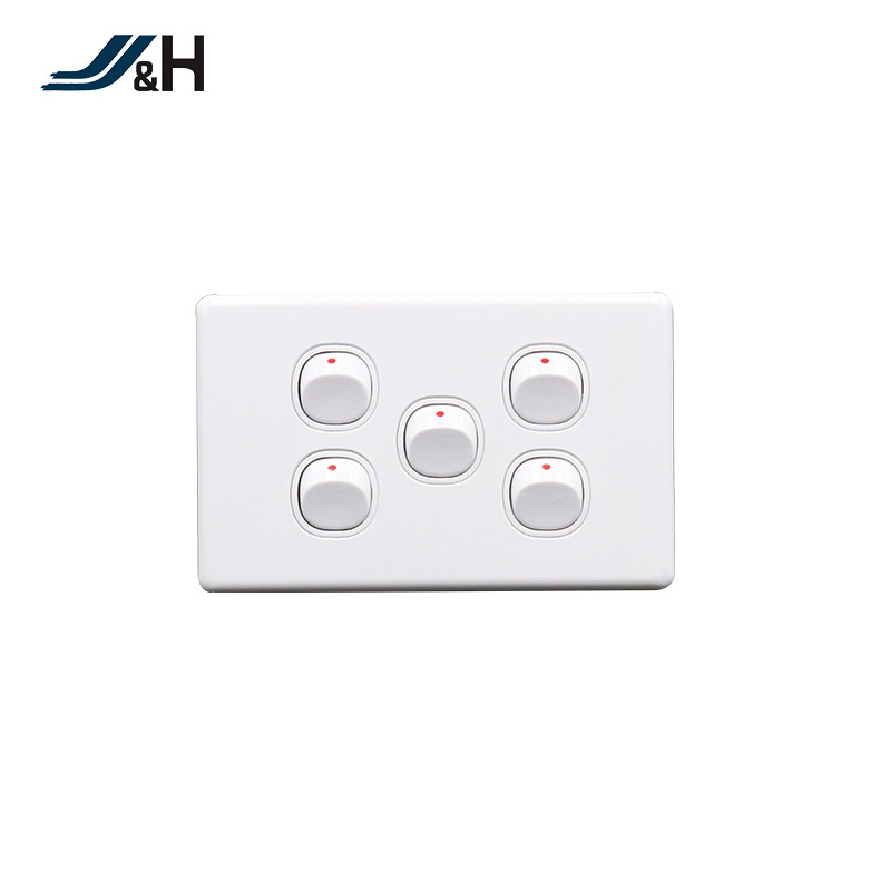 Hot sell australian standard saa plastic wall switch 4 gang 2 Way switch,wall light switch