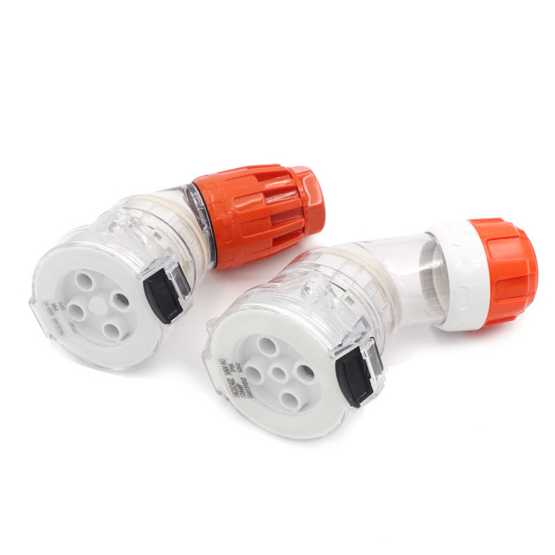 Hot Sell Standard IP66 Waterproof 250V 20A 56ASC320 Industrial Angle Extension Socket,industrial socket